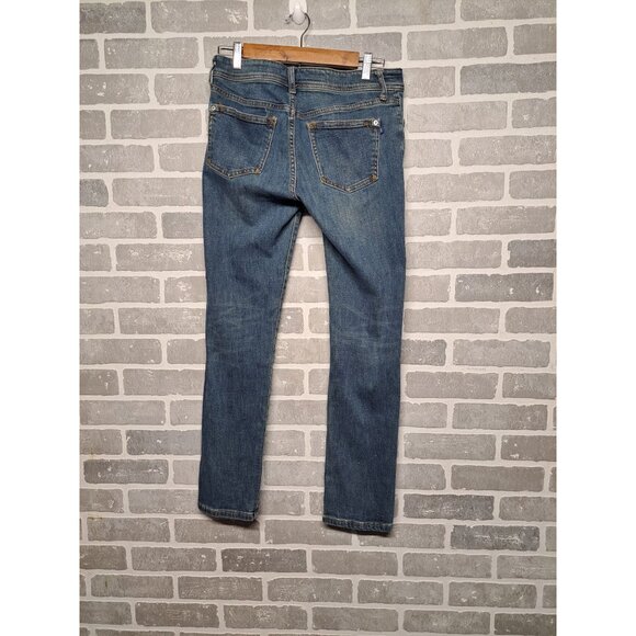 Anthropologie Pilcro Womens Slim Boyfriend  Blue‎ Denim Distressed Jeans Size 26 - Picture 2 of 9